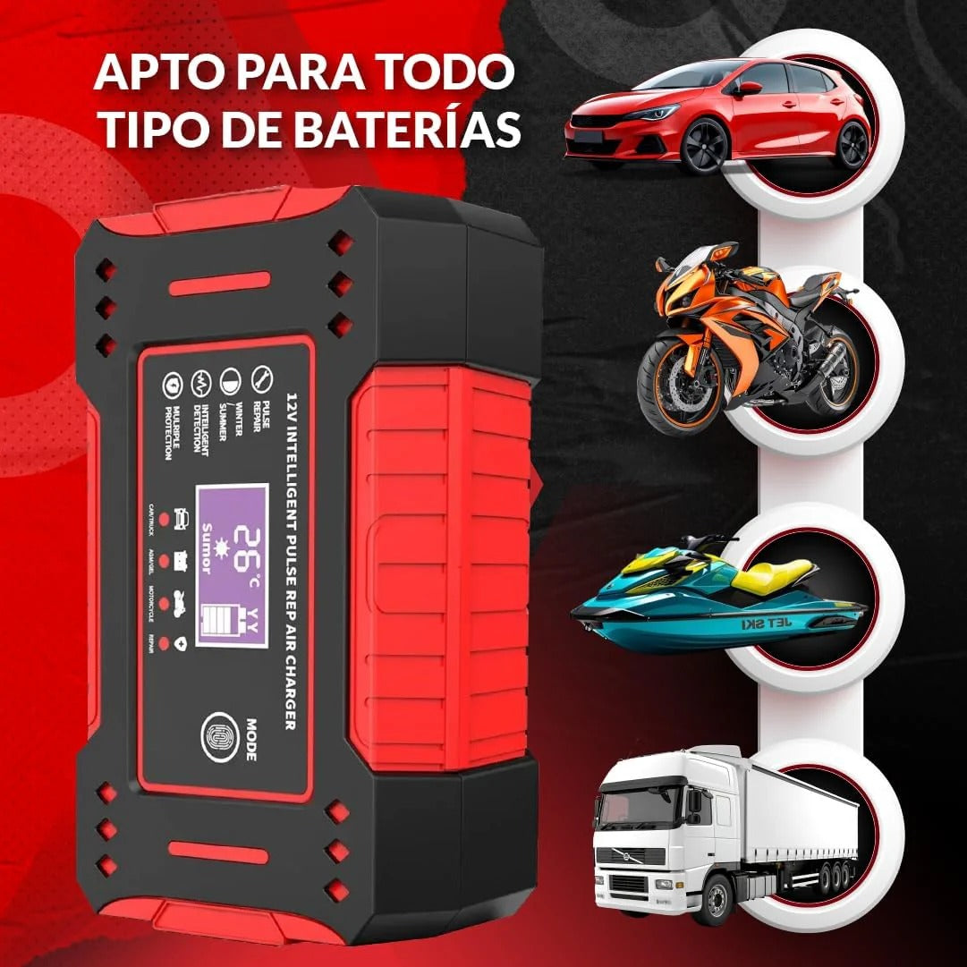 Cargado Revividor Baterias Coche 12V6A | Multi vehículos | CarSolutions©