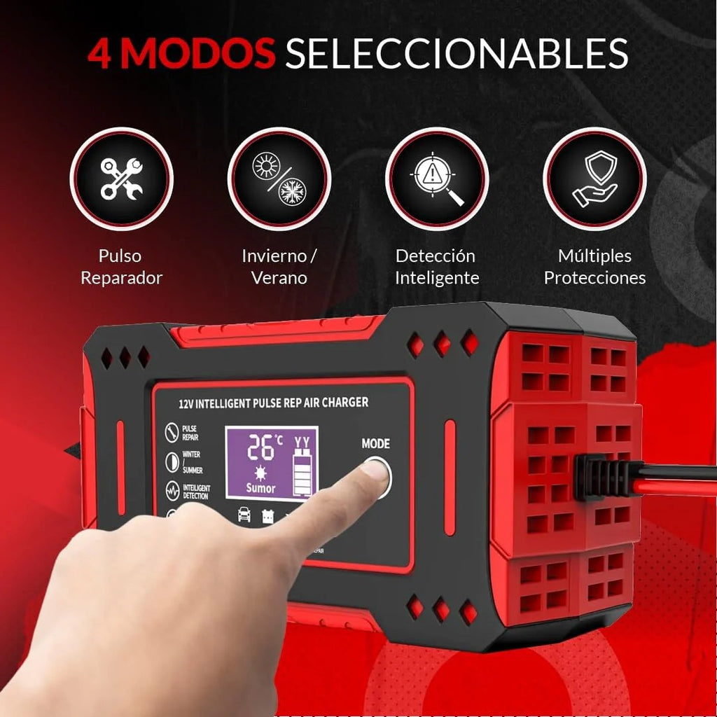 Cargado Revividor Baterias Coche 12V6A | Multi vehículos | CarSolutions©